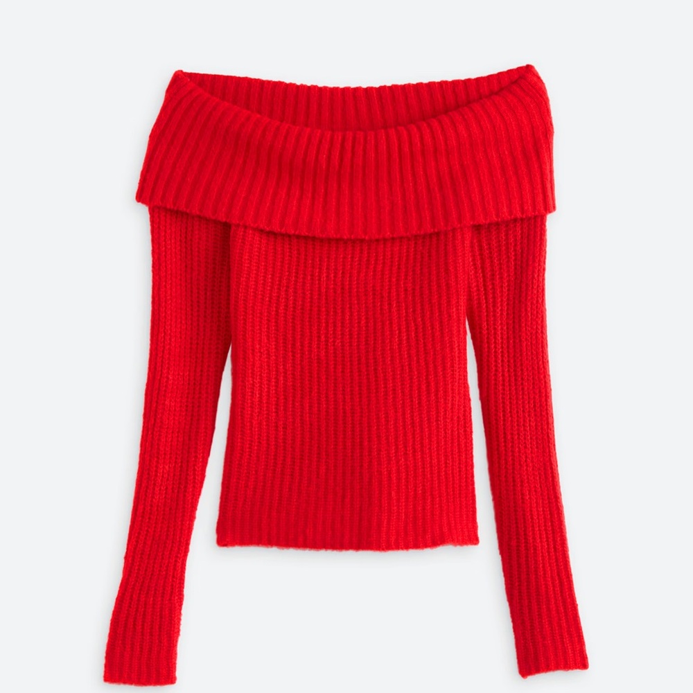 COSMIC BLUE LOVE Kaia Pullover Sweater NWT Red Size 1X Cozy Soft Knit
